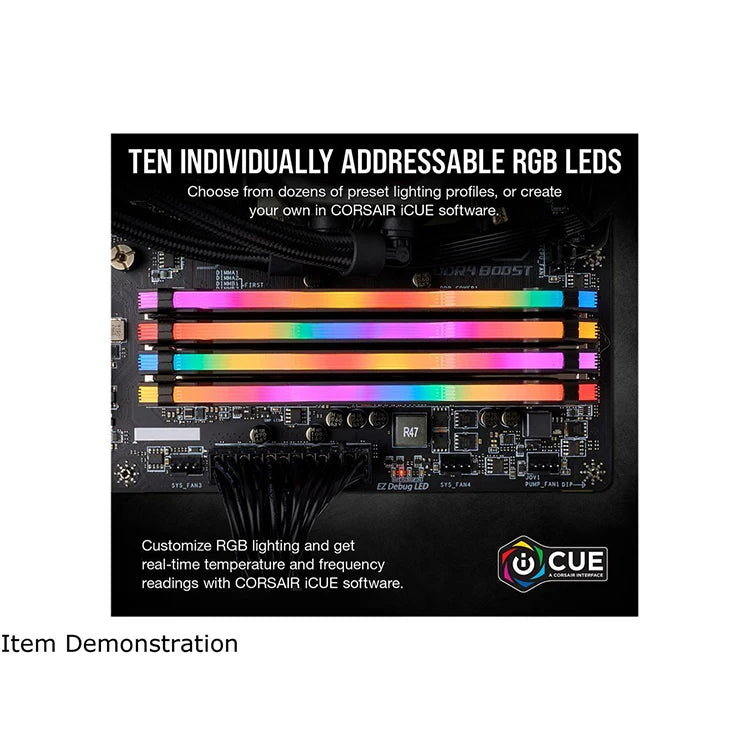 CORSAIR VENGEANCE RGB PRO DDR4 DRAM 3200MHz